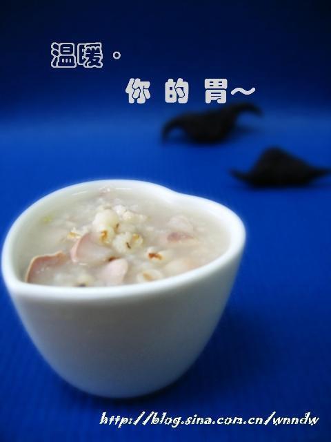 菱角薏米桂花粥的做法