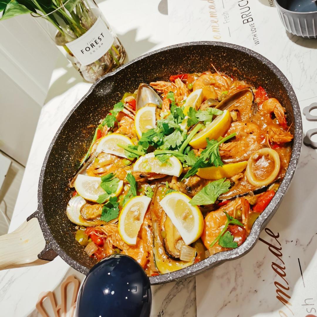 【曼食慢语】Seafood Paella 西班牙海鲜饭