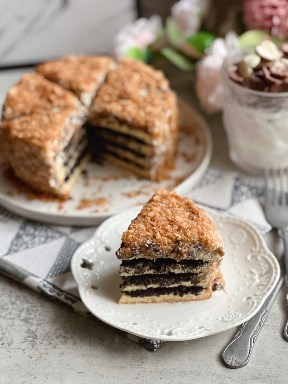 种草拔草无限循环做的海盐奥利奥奶油脆脆蛋糕