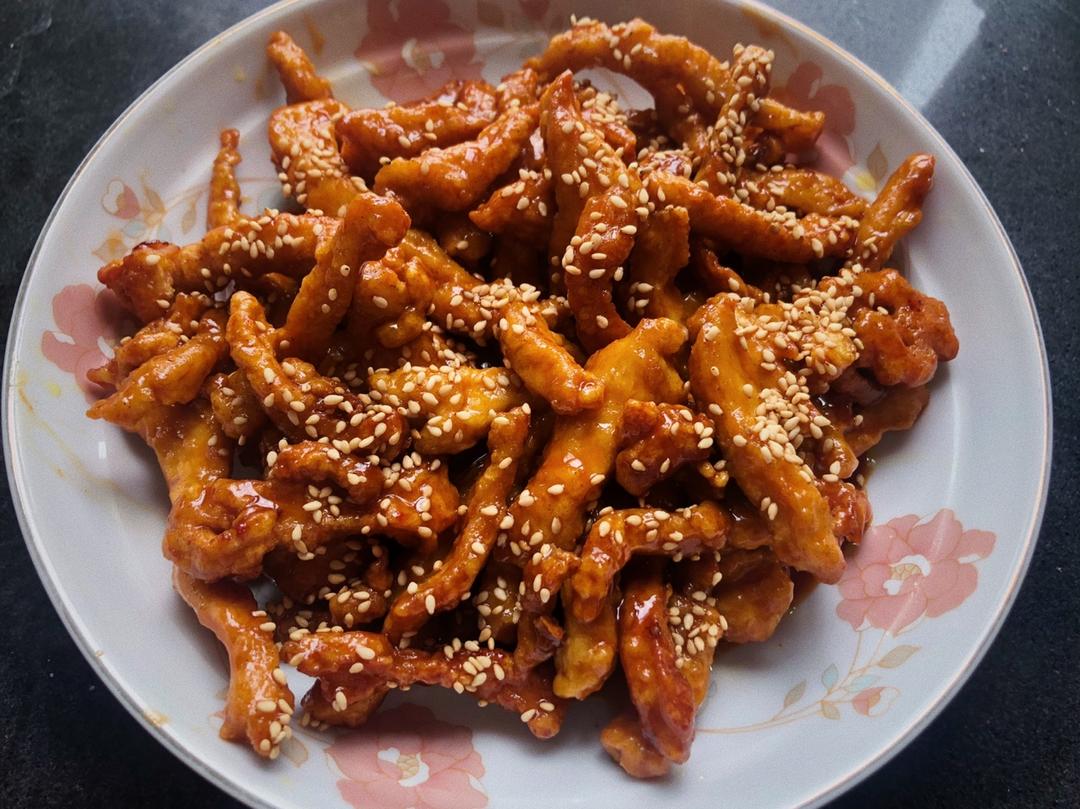 糖醋里脊 鸡胸肉的新吃法 香酥酸甜节日聚餐必做菜 超详细做法