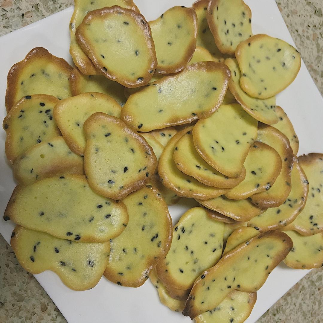 黑芝麻鸡蛋瓦片饼干 真材实料真滋味