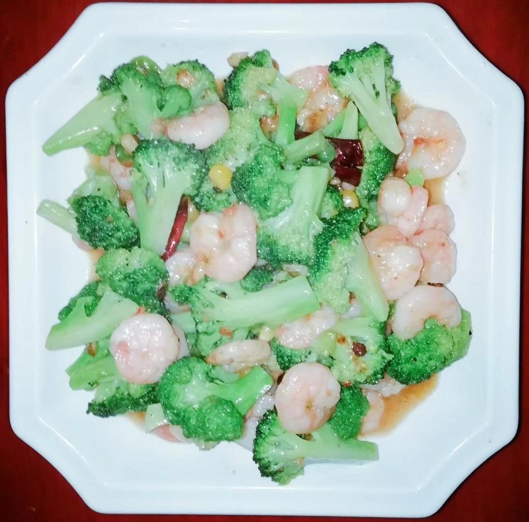 西兰花炒虾仁