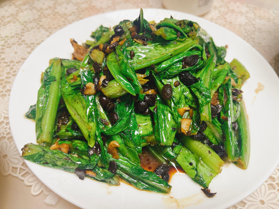 豆豉鲮鱼油麦菜