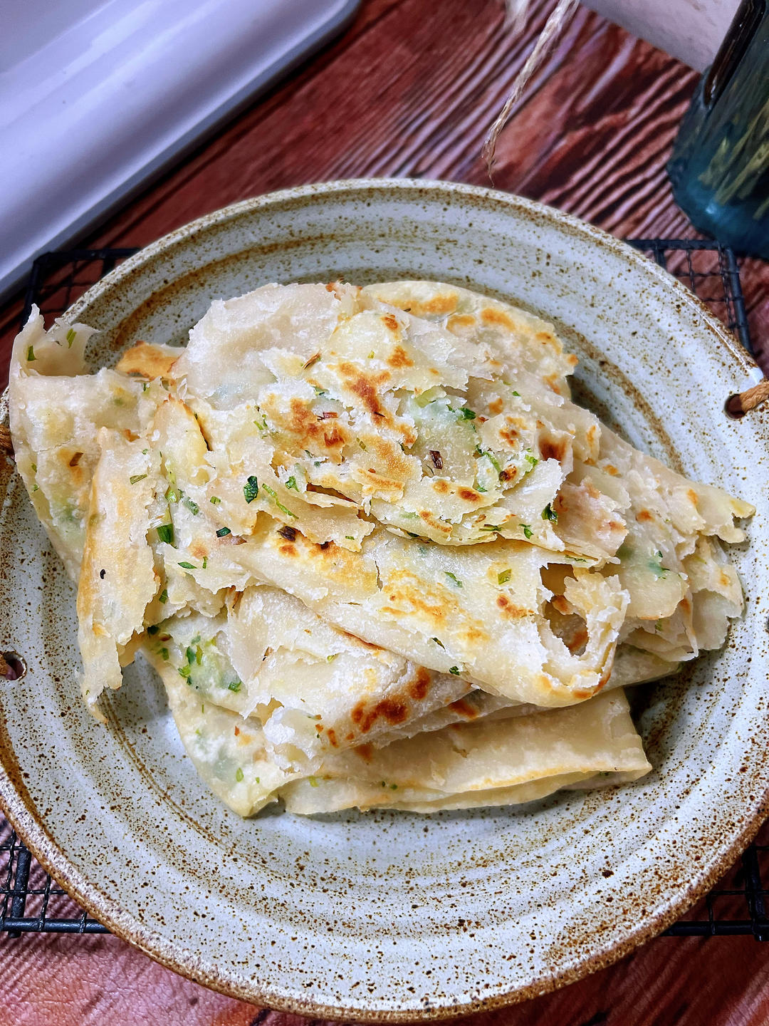 火遍大街小巷的香葱大饼（葱油饼）