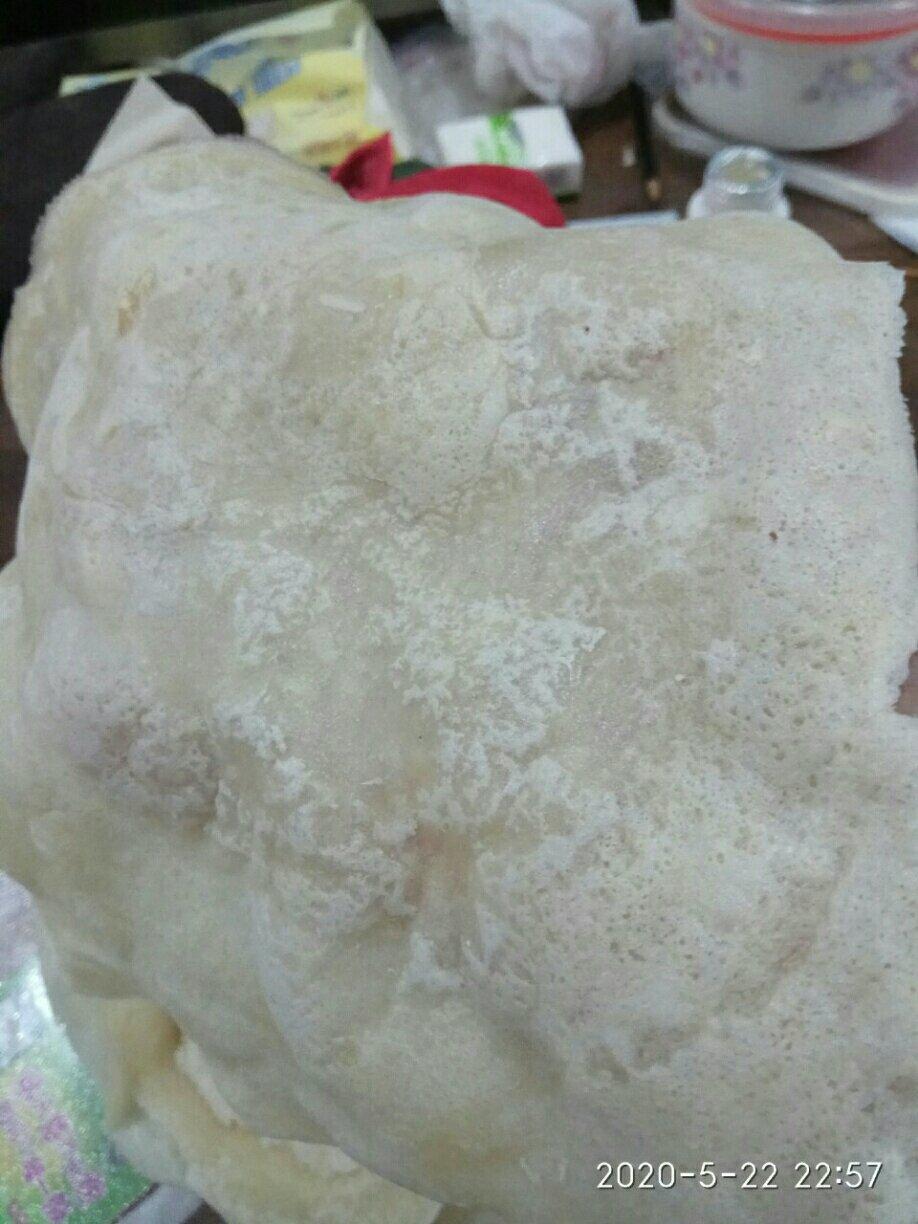 自制闽南润饼皮（薄饼皮）福建春卷皮-水面的黄金比例