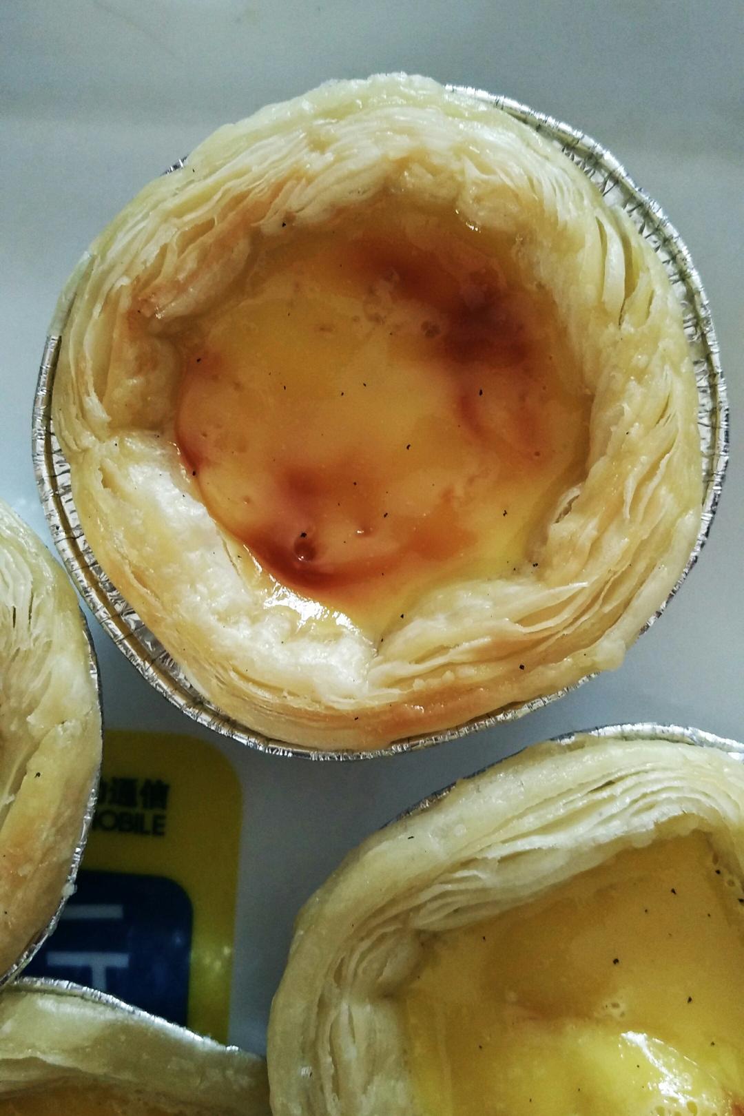 紫陌k做的微波炉蛋挞