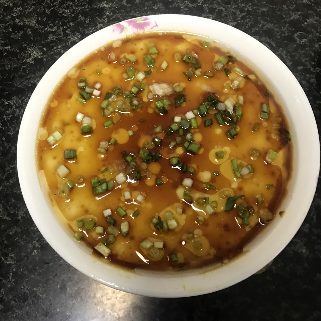 滑嫩的虾仁蛋羹