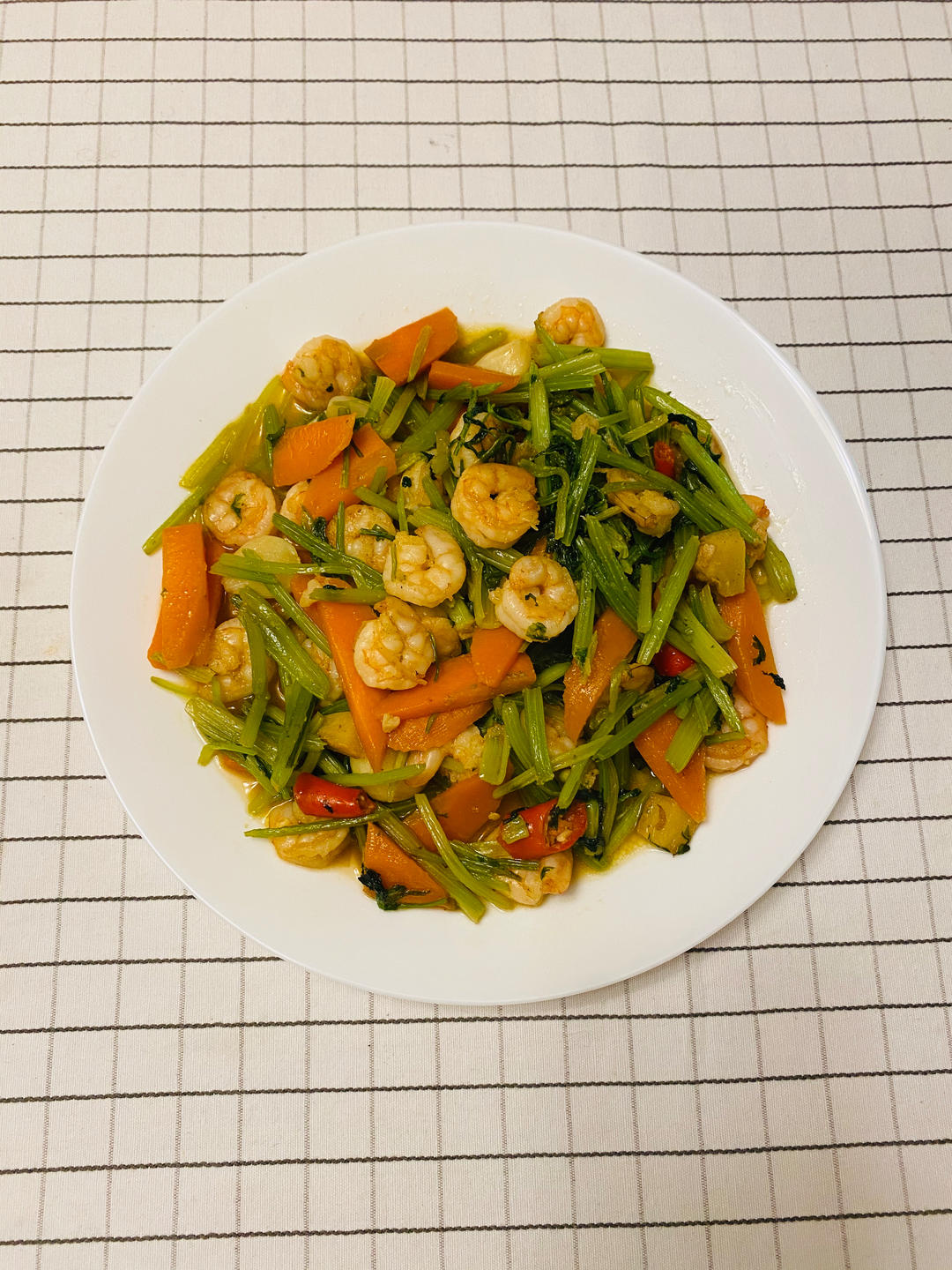 虾仁-炒芹菜