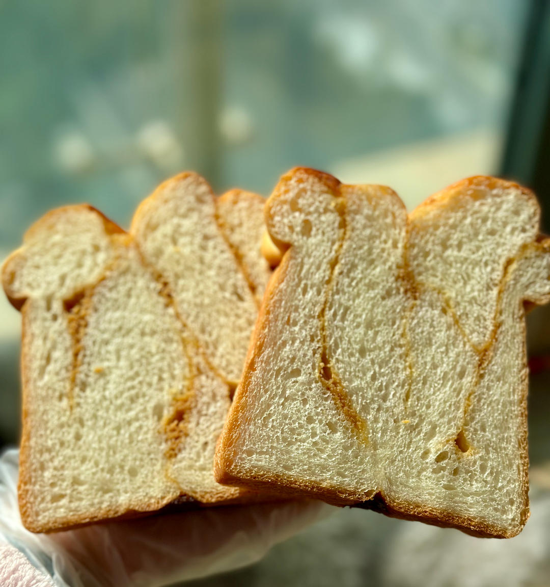 波兰种基础面团，焦糖奶酥绵吐司