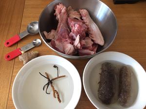 虫草、海参老鸭汤的做法 步骤1