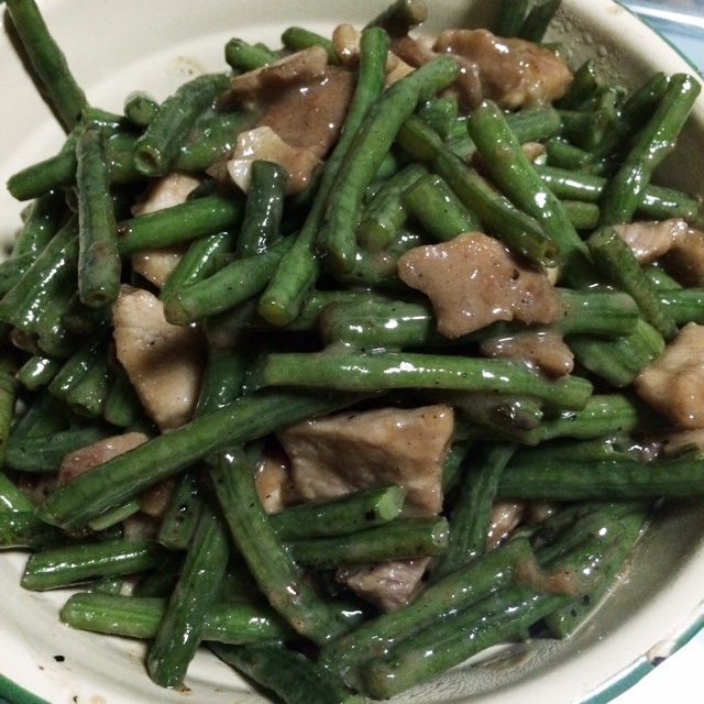 豇豆炒肉丝