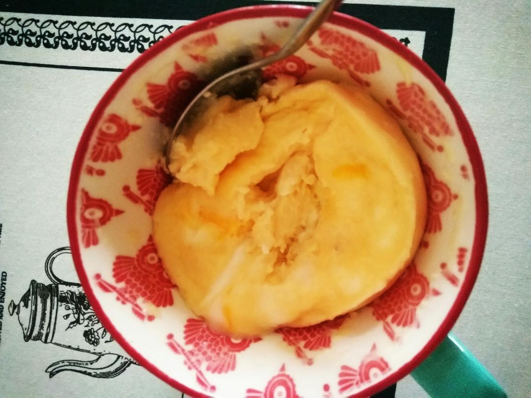 懒人食|1分钟微波炉柠檬酸奶小蛋糕（无油低脂版）