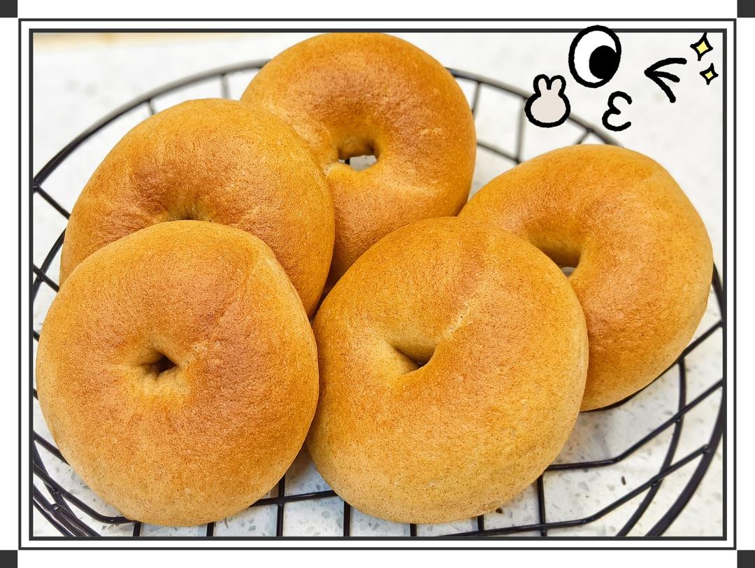 无糖低油也很软的50%全麦贝果，减肥控糖健身都能吃