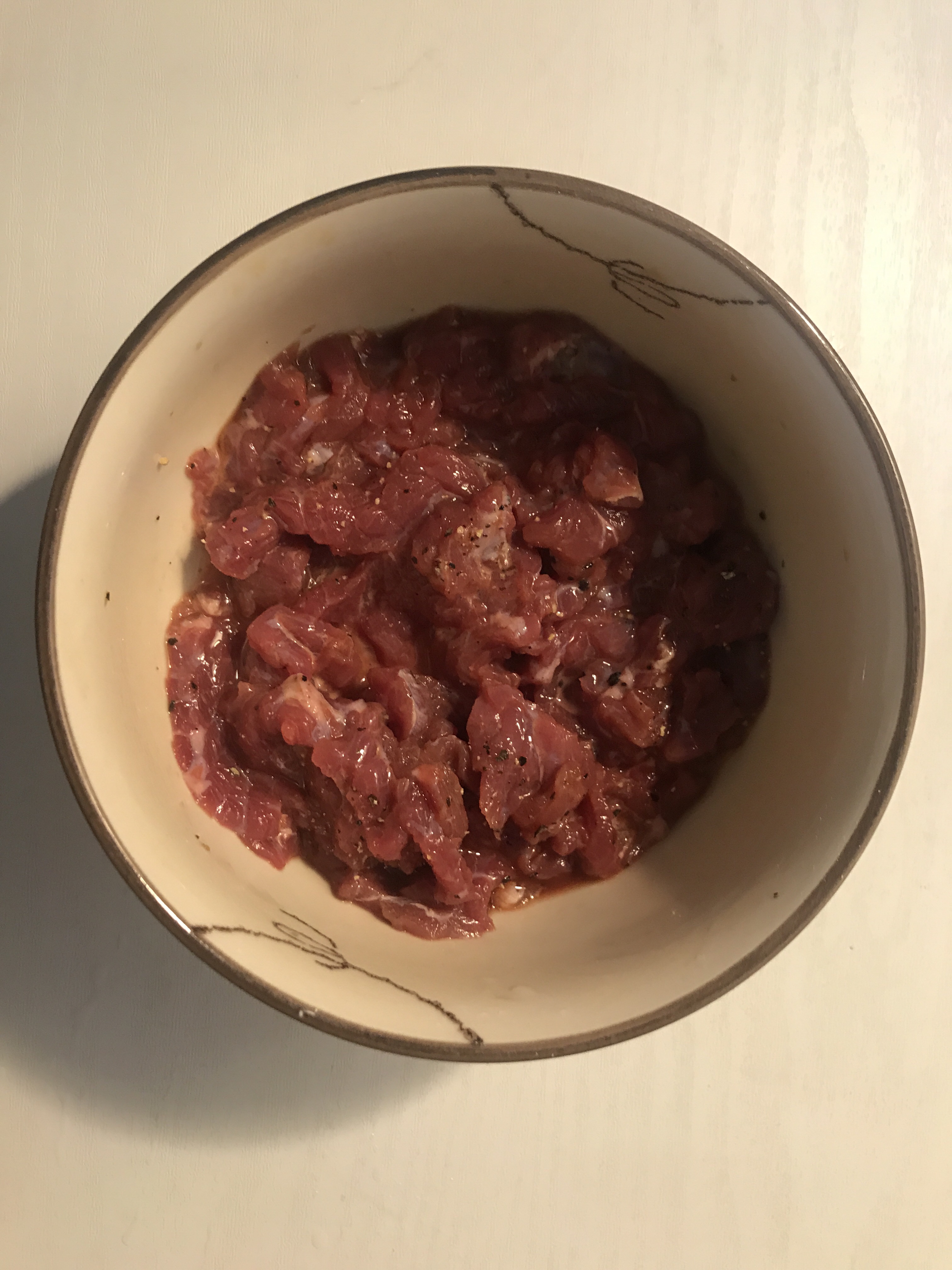 减脂黑椒牛肉彩椒面魔芋面的做法 步骤1
