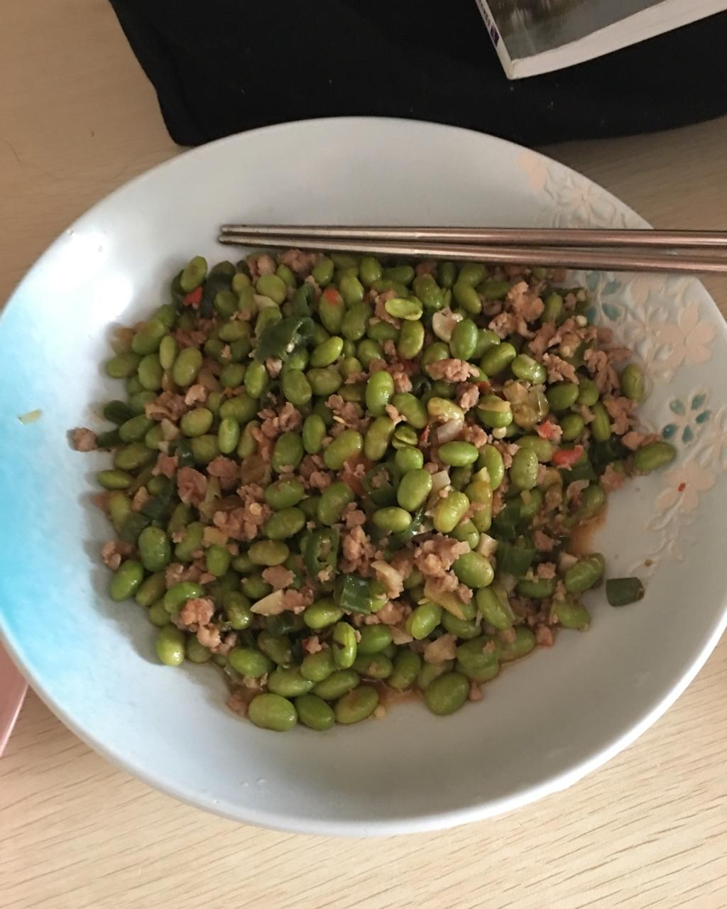 超级下饭菜：毛豆炒肉