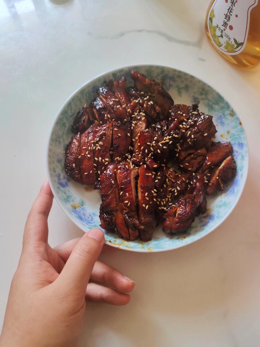 不放一滴油的照烧鸡腿饭