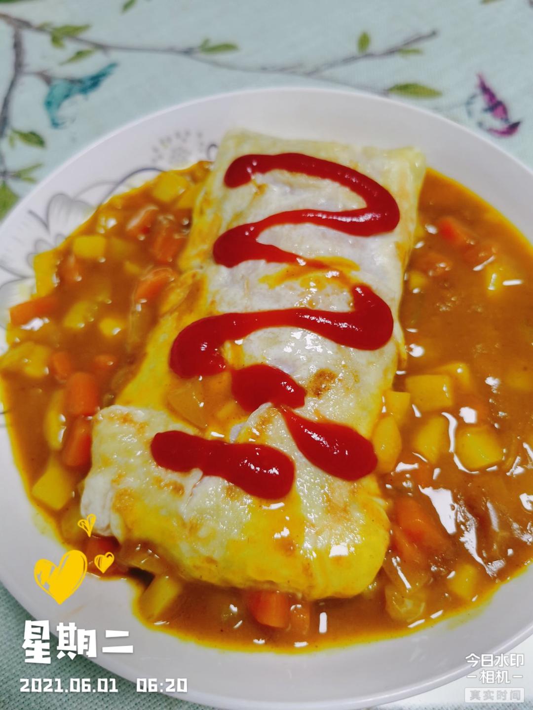 这是头牌了丨好吃的飞起来～🍛咖喱蛋包饭