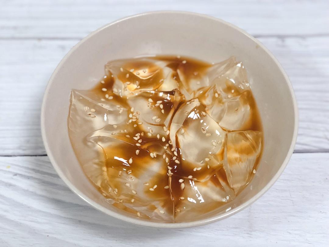 红糖桂花冰粉