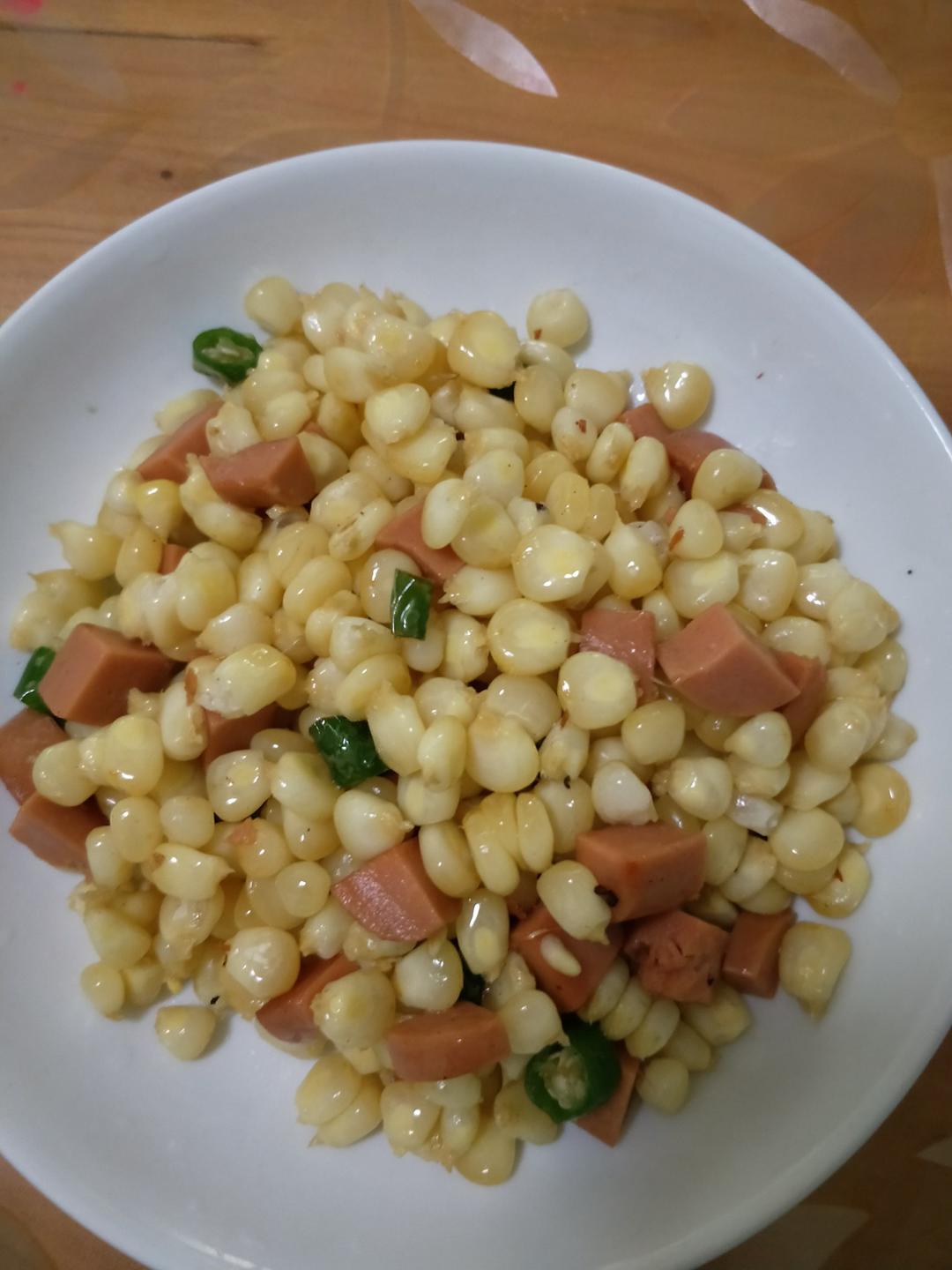 佳大帅做的青椒炒玉米