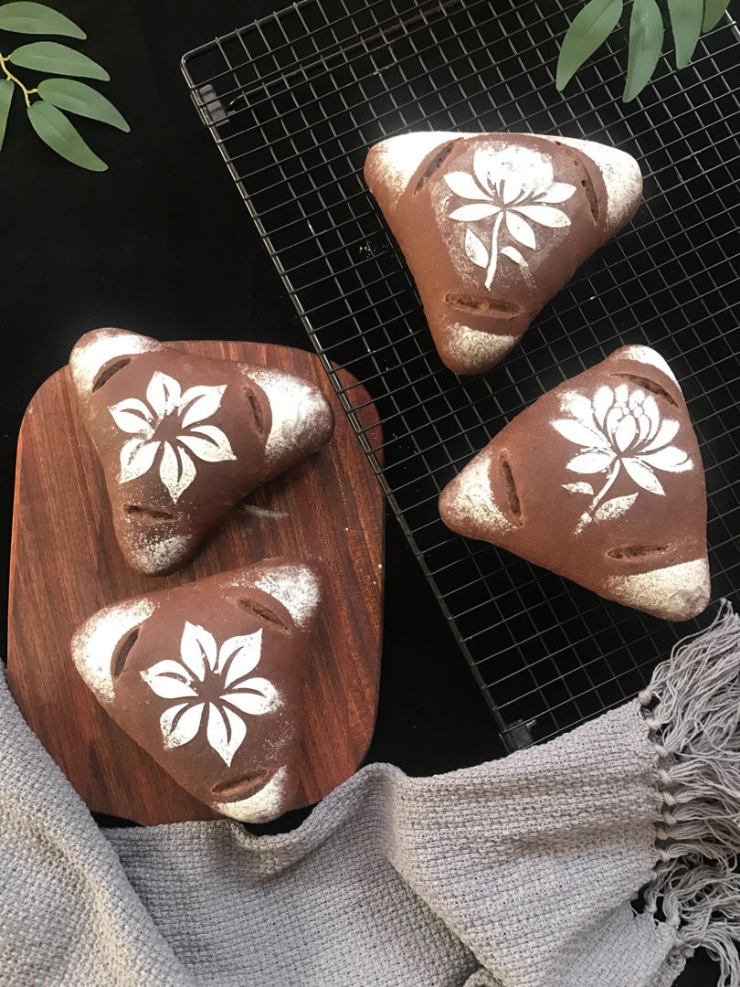 可可芋泥麻薯软欧