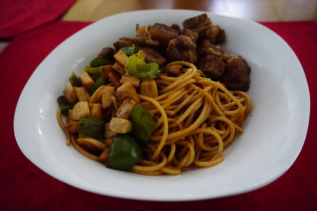 黑胡椒杏鲍菇牛肉粒