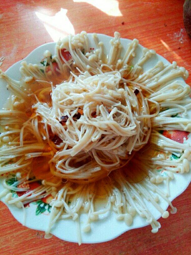 油泼金针菇