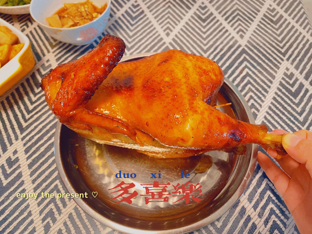 袋袋烤鸡--自制腌料+脆皮秘籍