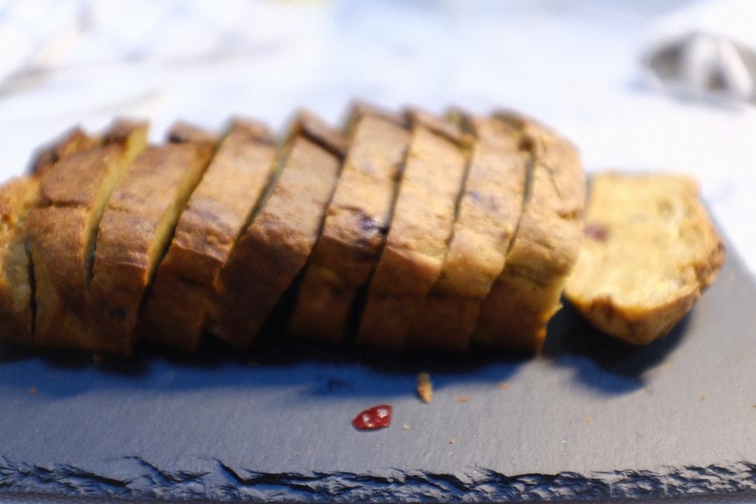 100%全谷物香蕉快手面包丨健康·烘焙