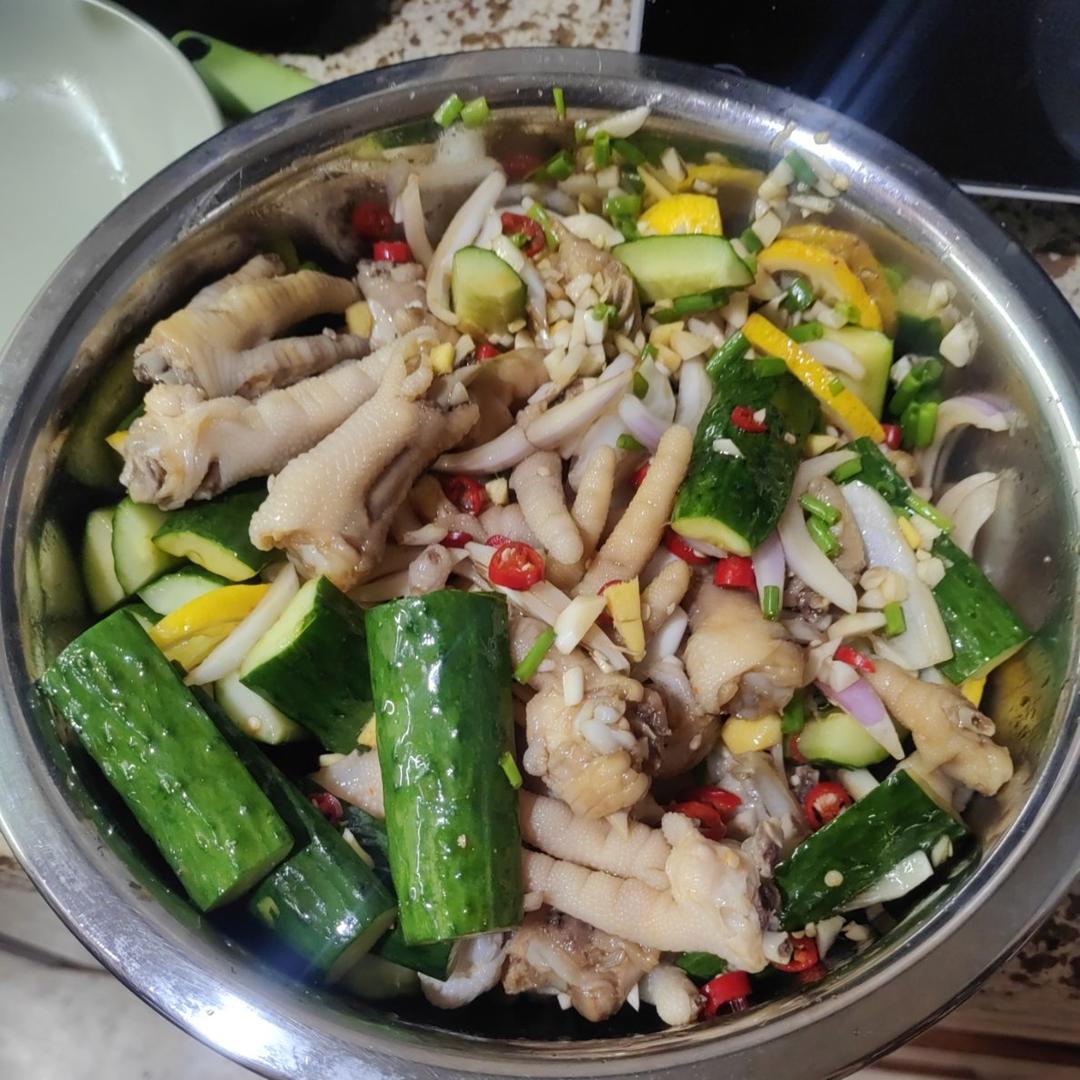 【柠檬酸辣鸡爪】自制超级无敌美味的网红鸡爪