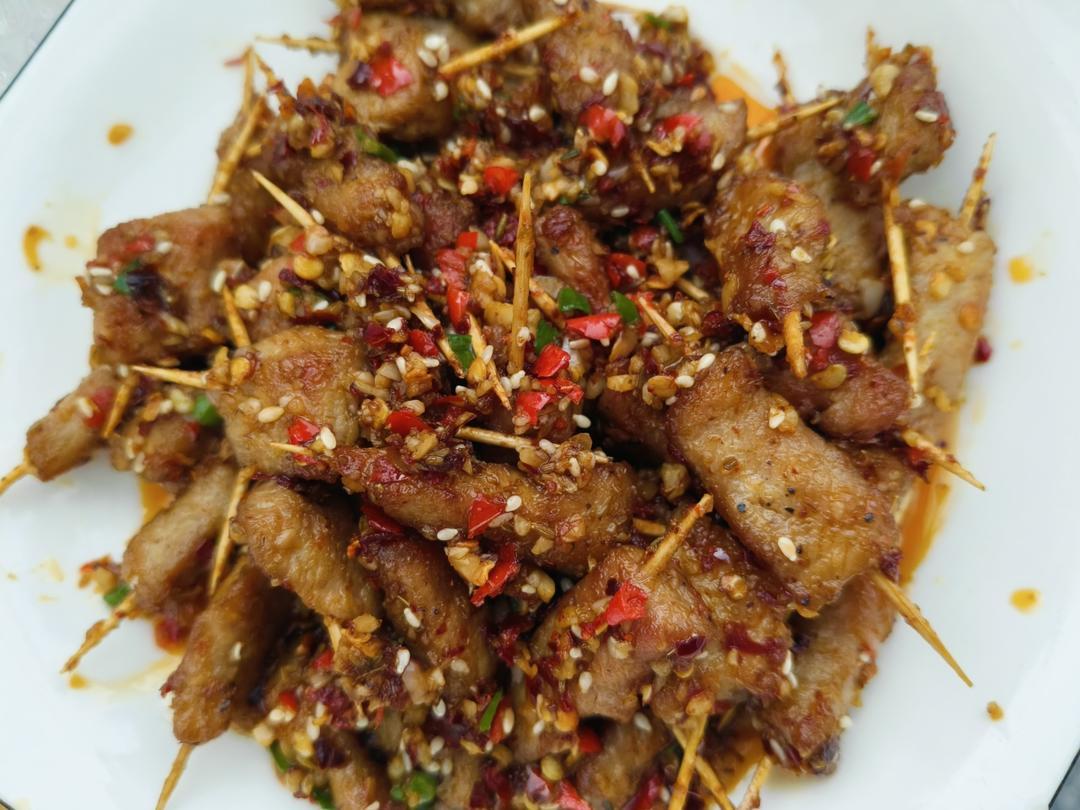 好吃到没朋友的牙签肉