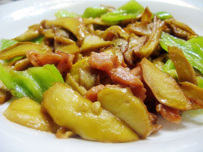 青椒炒杏鲍菇