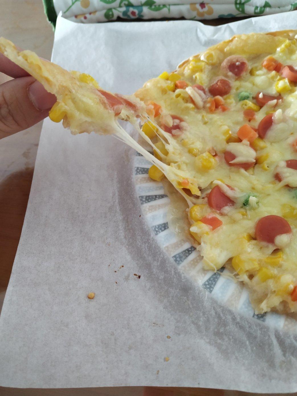 手抓饼版披萨