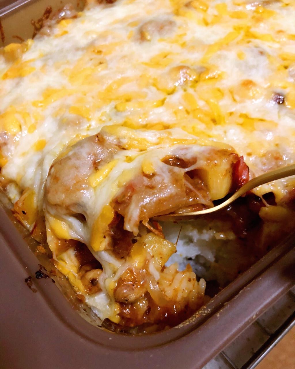 番茄鸡肉浓情焗饭【两人份】