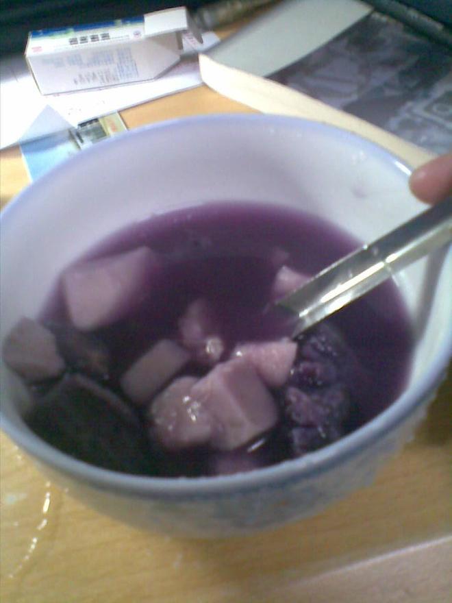 紫薯芋头糖水的做法