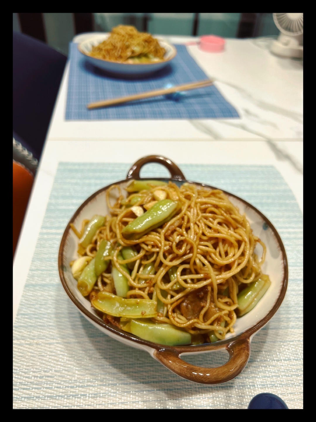 地道老北京扁豆焖面 豆角焖面 太好吃小心吃撑哦
