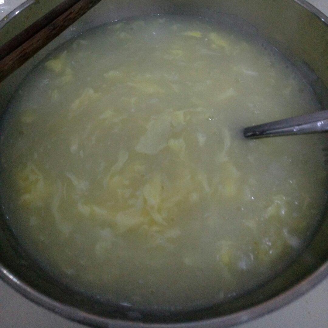 河南传统鸡蛋面汤