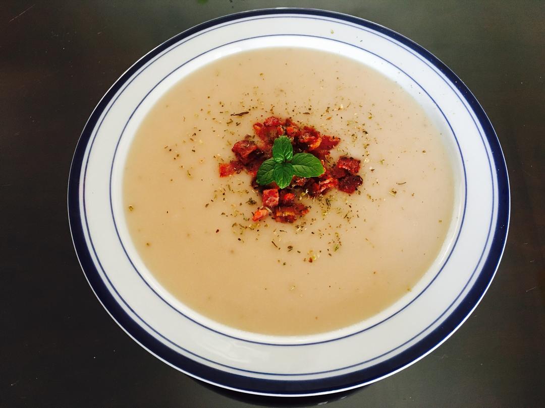 培根土豆奶油浓汤的做法