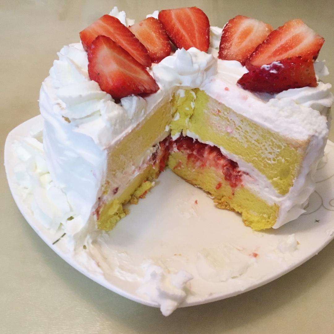 《Tinrry+》草莓奶油蛋糕（8寸配方）