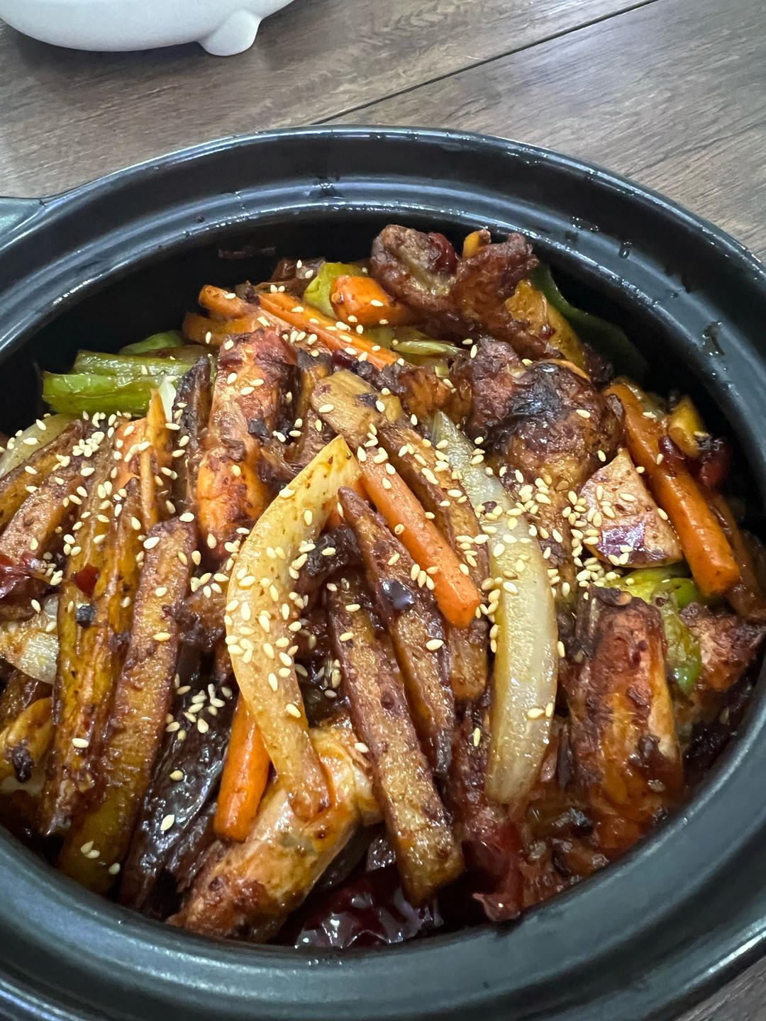 干锅鸡翅香辣虾🍤