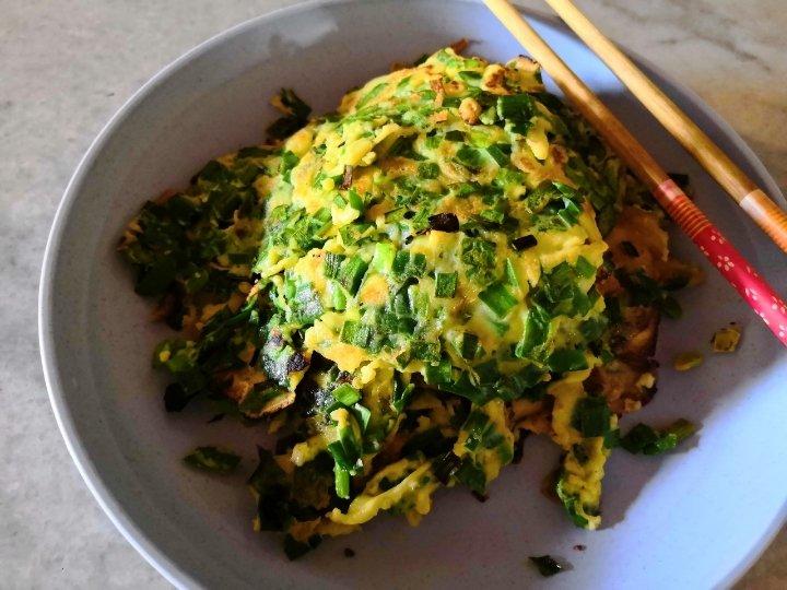 葱花鸡蛋饼（糯米粉版）