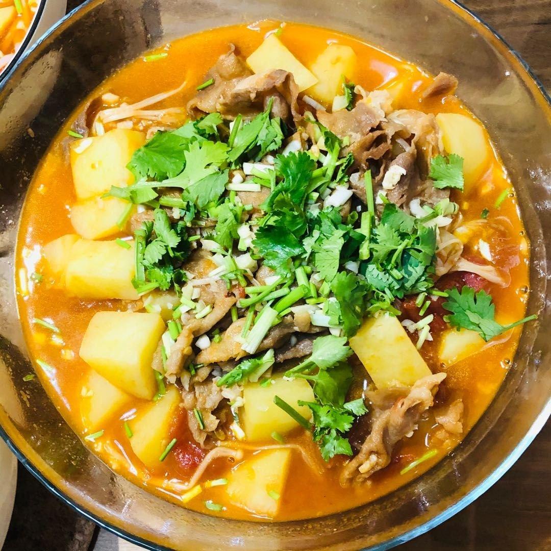 超开胃的番茄土豆肥牛汤‼️下米饭无敌了