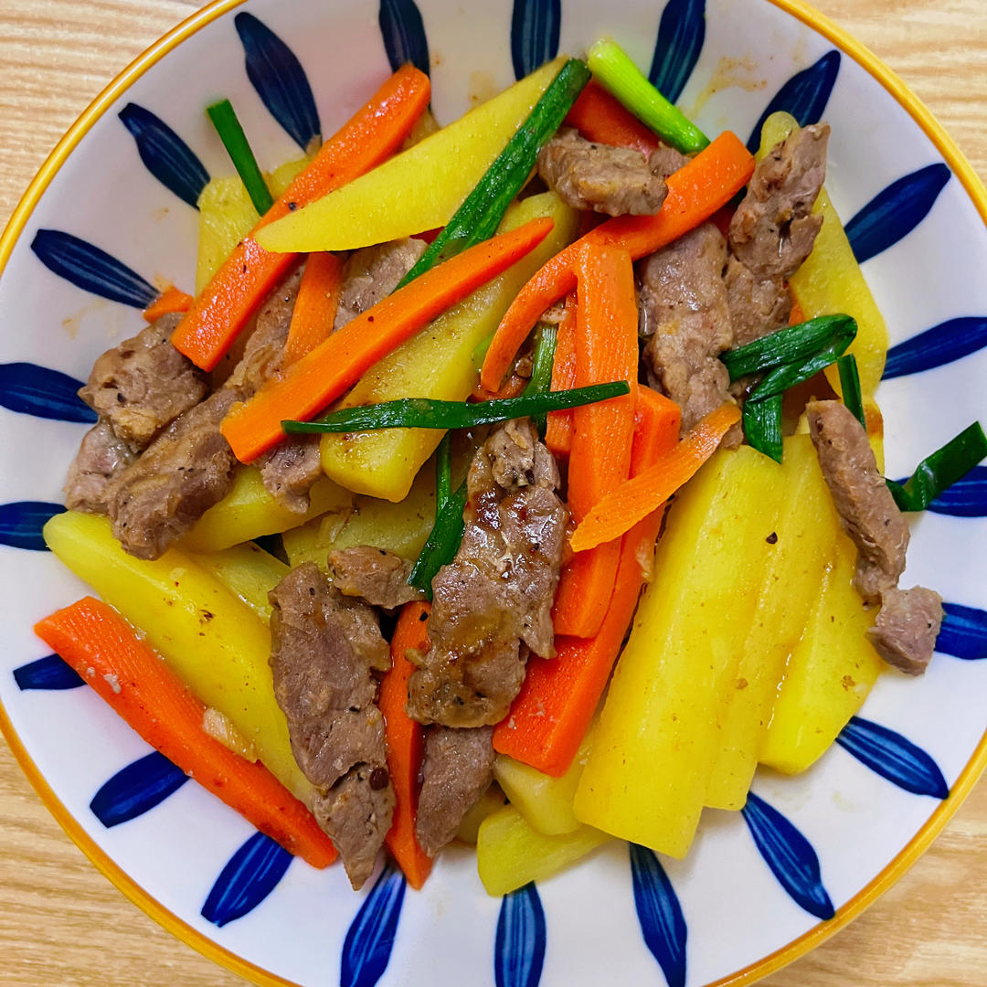 比饭店还好吃的黑椒牛肉土豆片（聚餐首选）