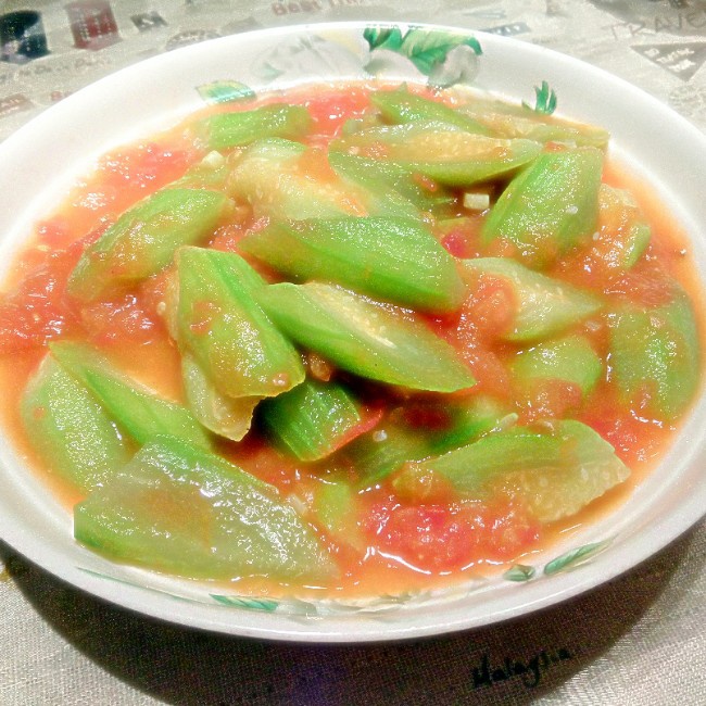 西红柿炒丝瓜图片