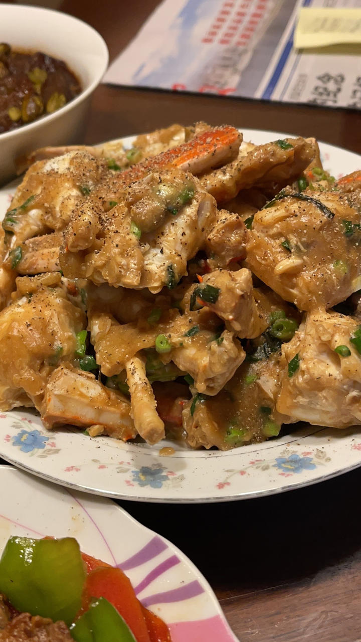 葱姜炒梭子蟹（very easy）