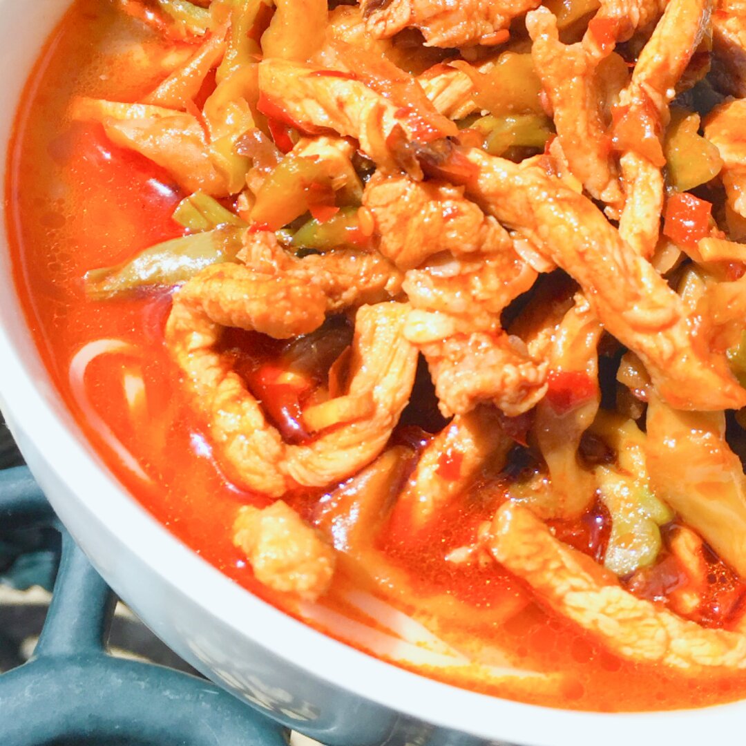 香辣榨菜肉丝面