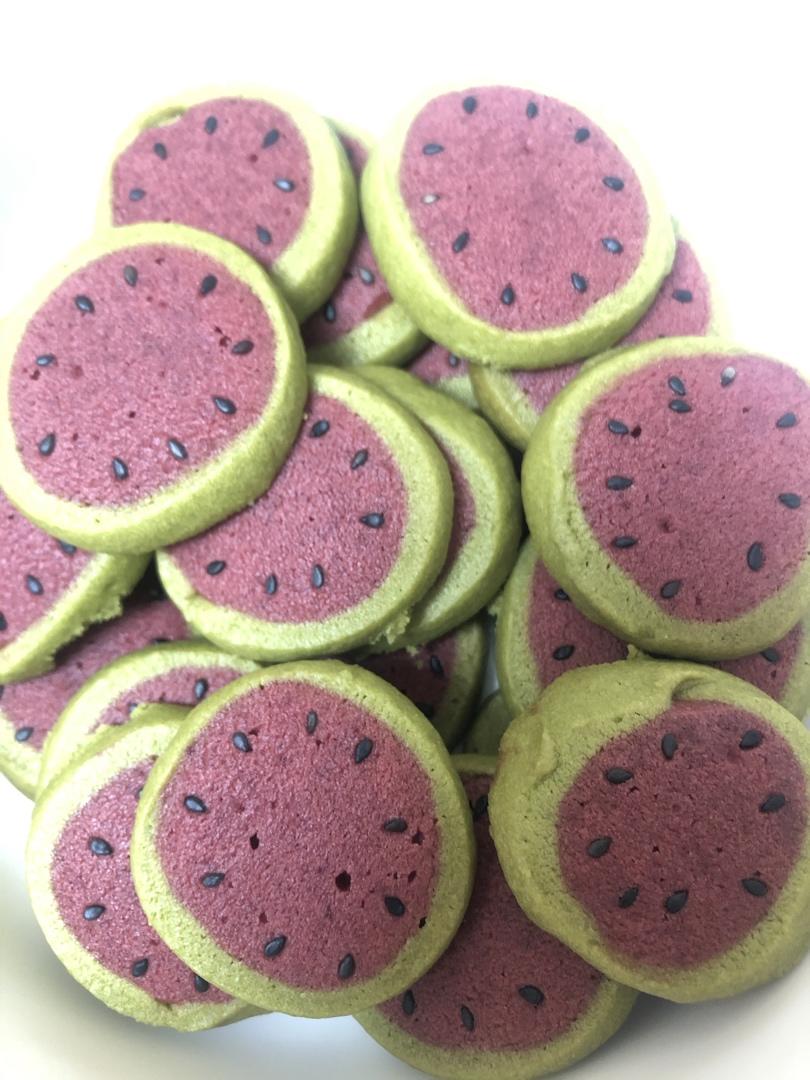 洁_at8f做的西瓜饼干