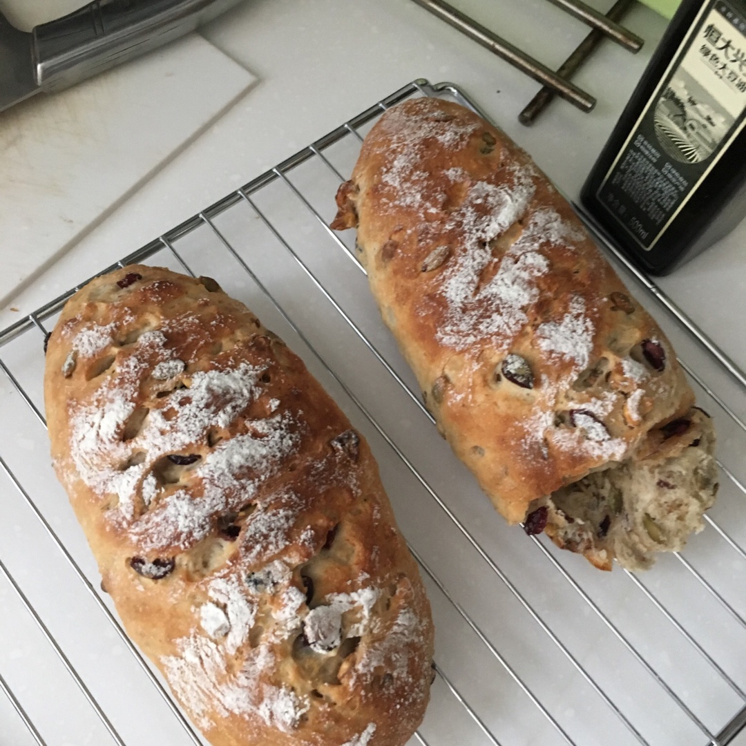 全麦核桃包～软欧包