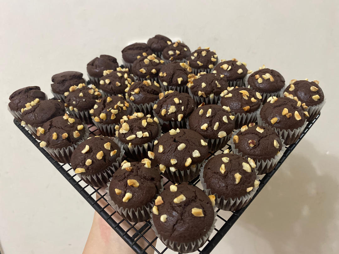 免打发❗搅一搅就能成功的巧克力麦芬