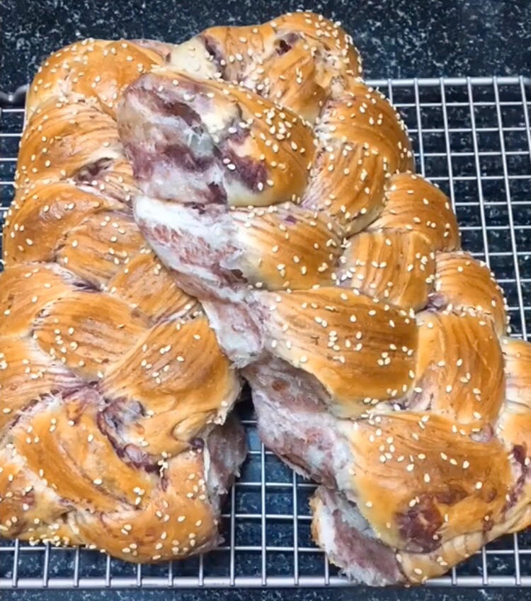 大理石红豆沙吐司