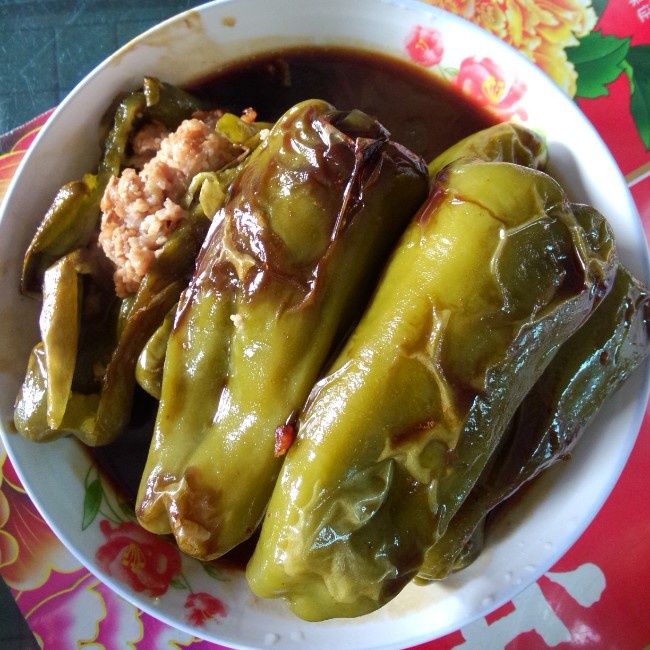 下饭菜——肉酿虎皮尖椒